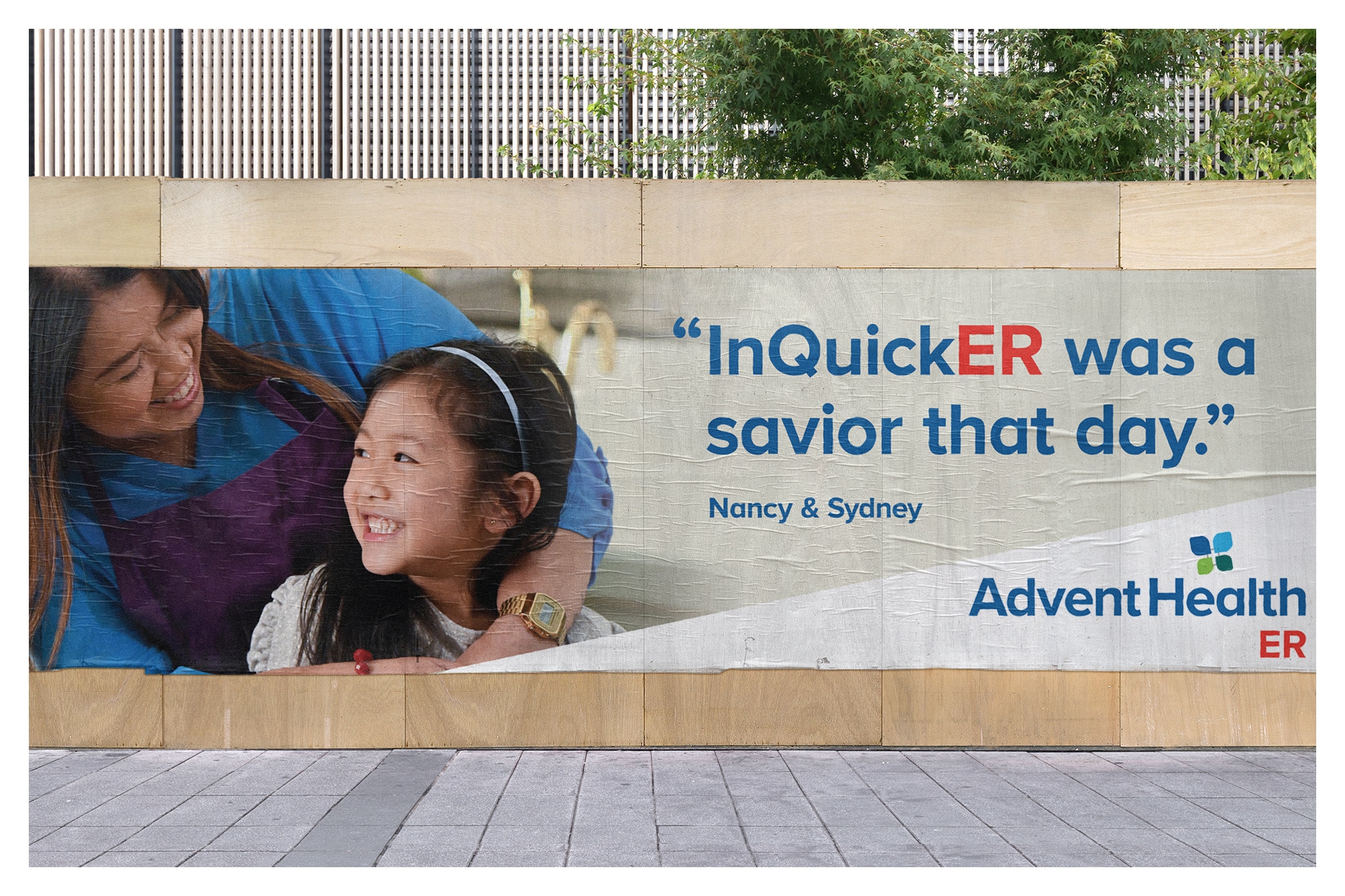 Photo of outdoor board for Advent Health InQuick ER