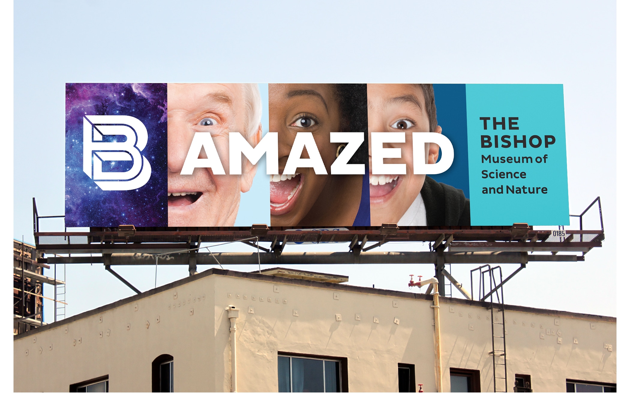 Photo of Be Amazed outdoor board for the Bishop Museum