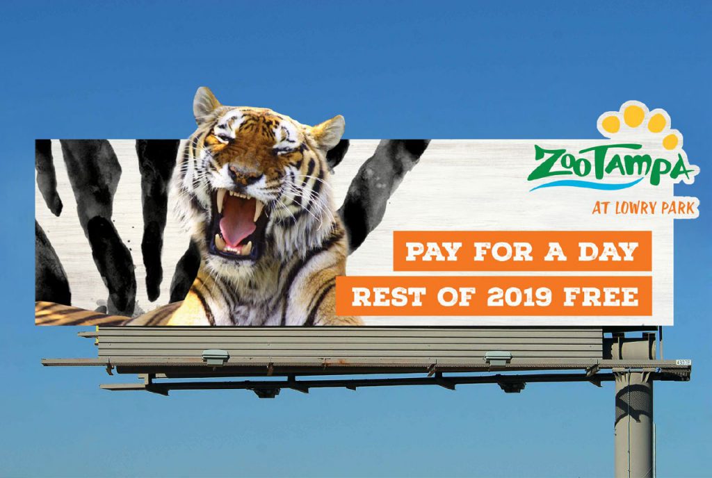 ZooTampa Rebrand Billboard