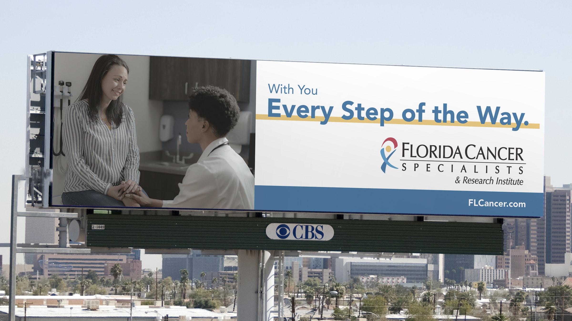 Every Step of the Way Billboard for Florida Cancer Specialists
