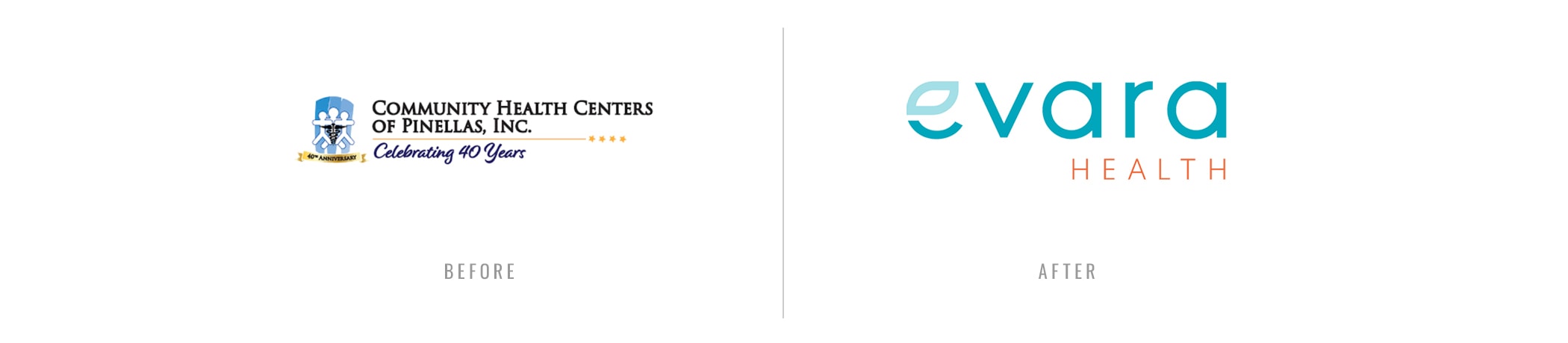 Evara Health Logo - Before and After
