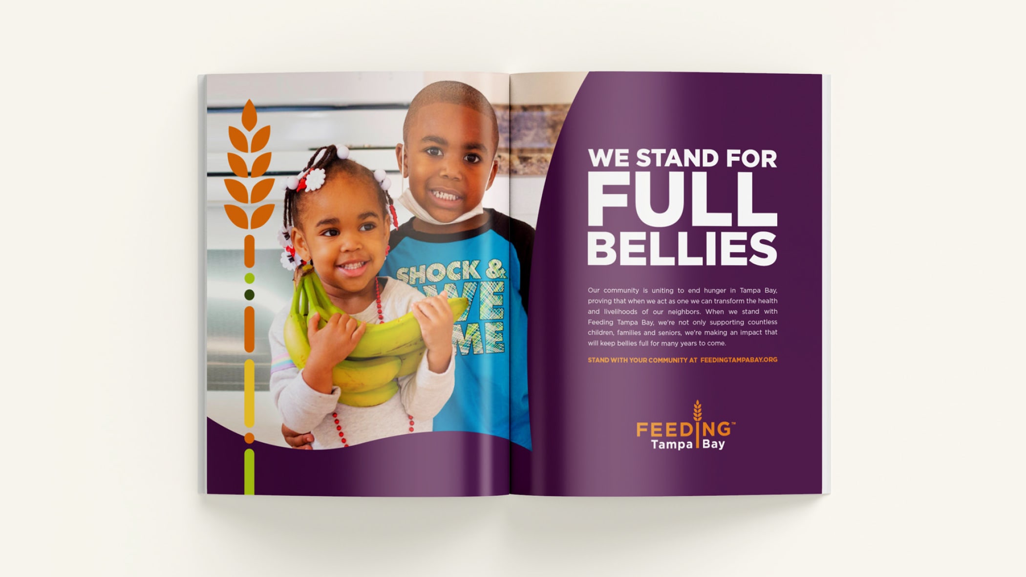Brochure for Feeding Tampa Bay - We Stand for Full Bellies
