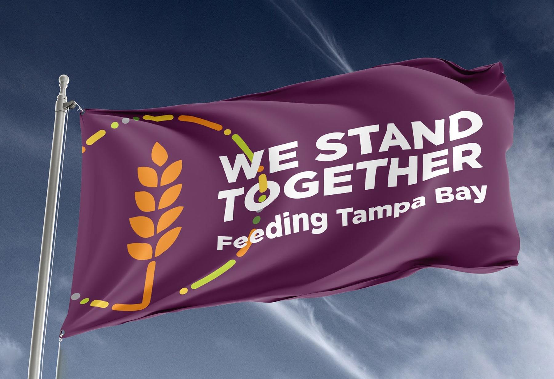 Feeding Tampa Bay flag - We Stand Together