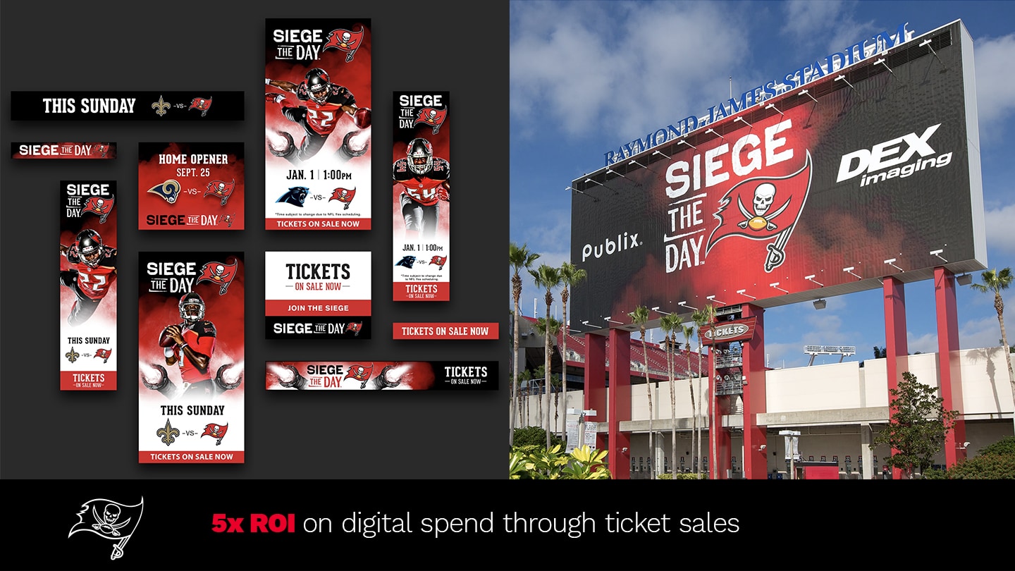 Tampa Bay Buccaneers: 5x return on digital spend through ticket sales